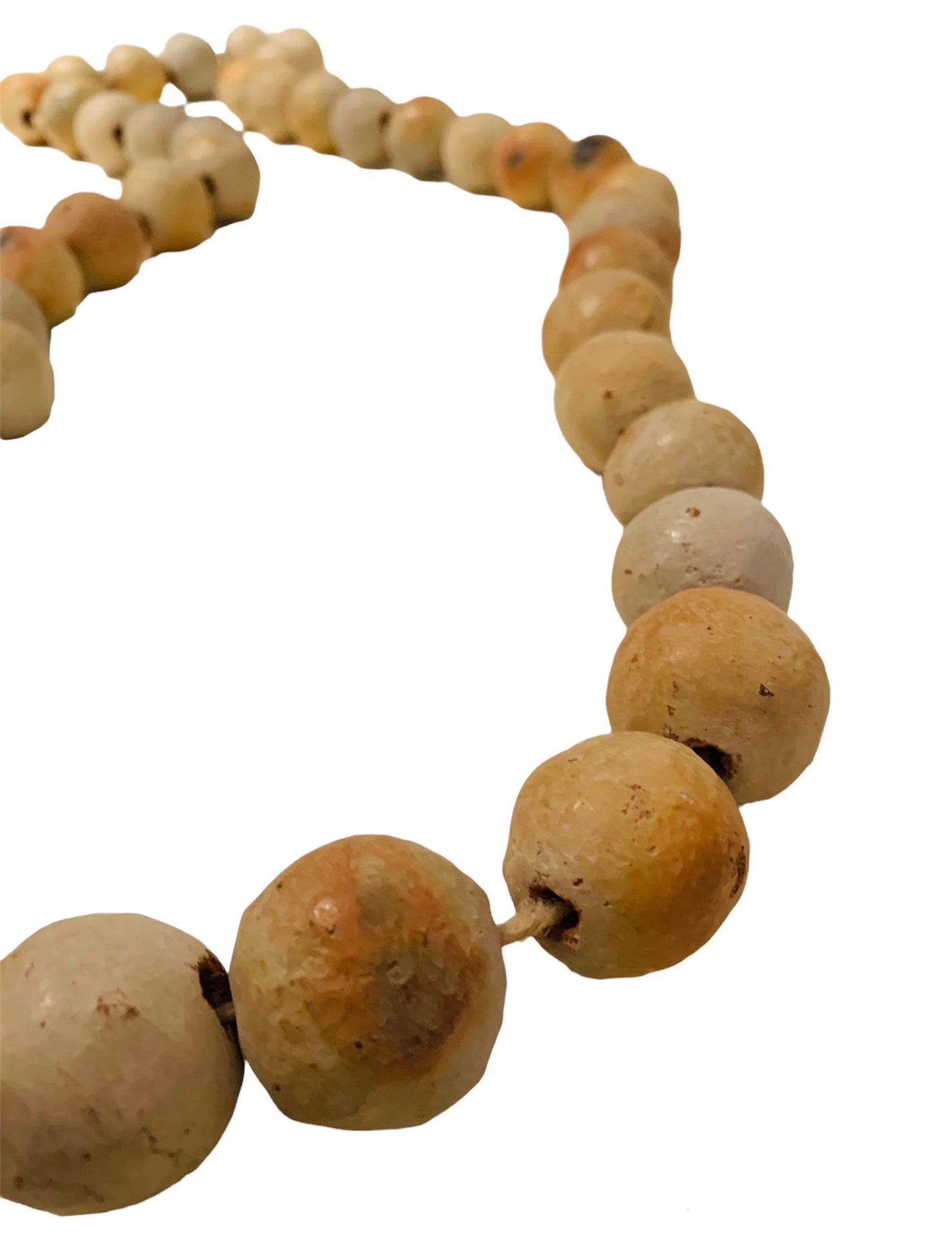 COLLIER - Poterie SEJNENE - Poterie Berbère Labellisée Patrimoine Culturel Immatériel par UNESCO - POT/110/BLA/MOY