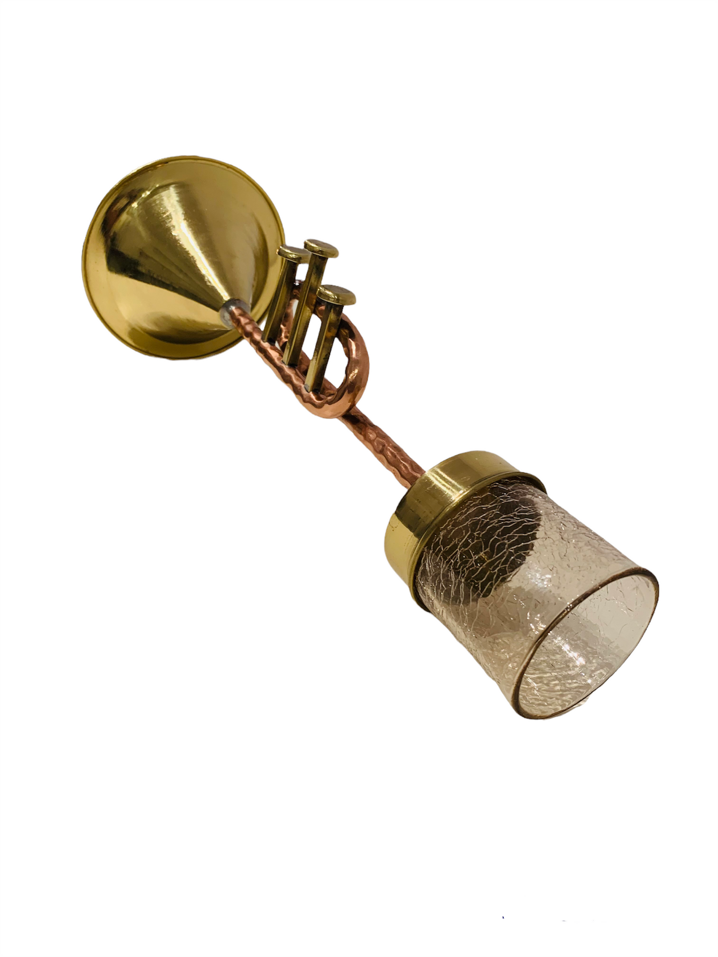 BOUGEOIR - Trompette Rectangulaire en Cuivre  - CUI/301/TRO/REC