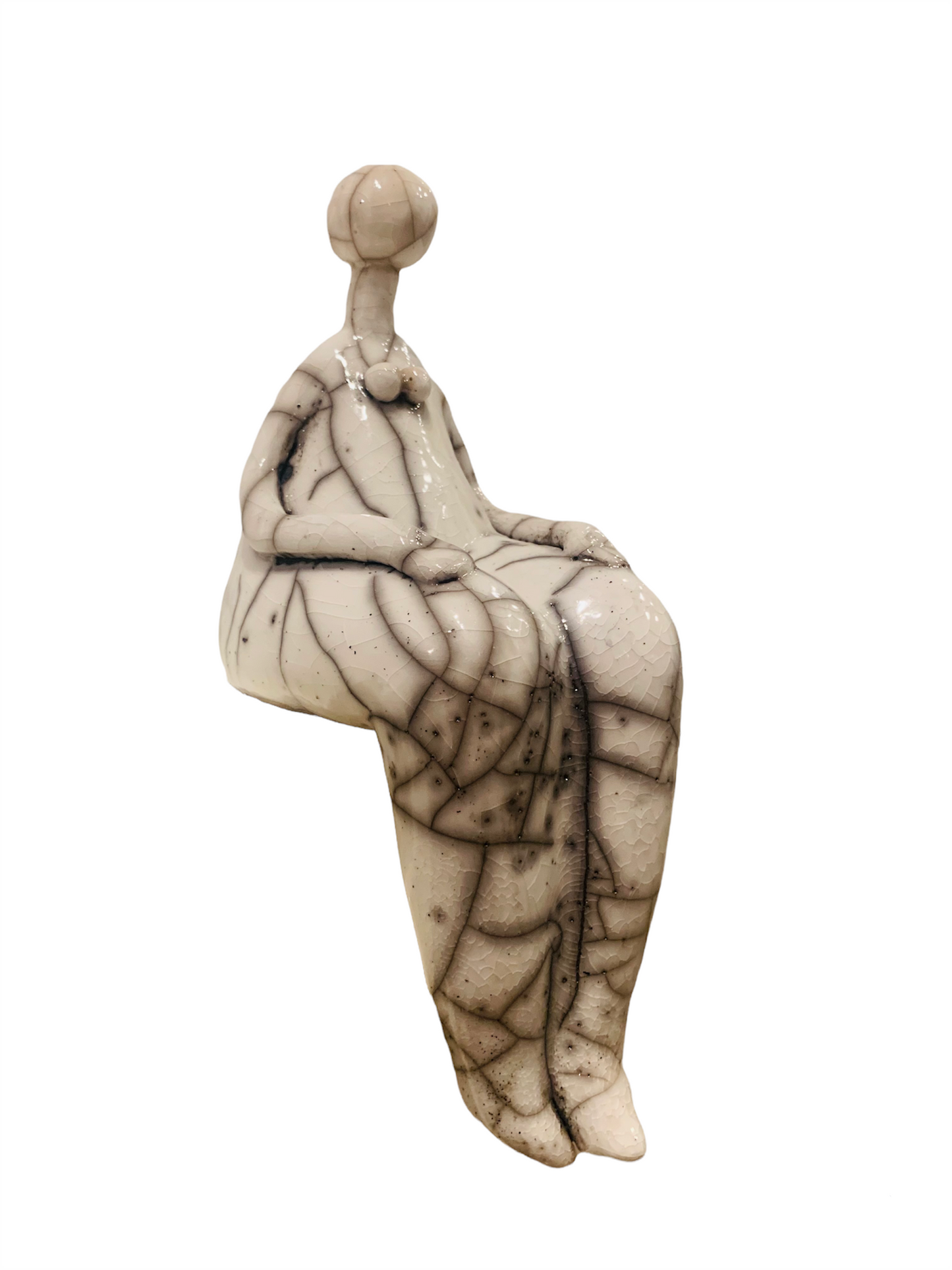 STATUT Femme Assise en RAKU - RAK/501/ASS/MOY