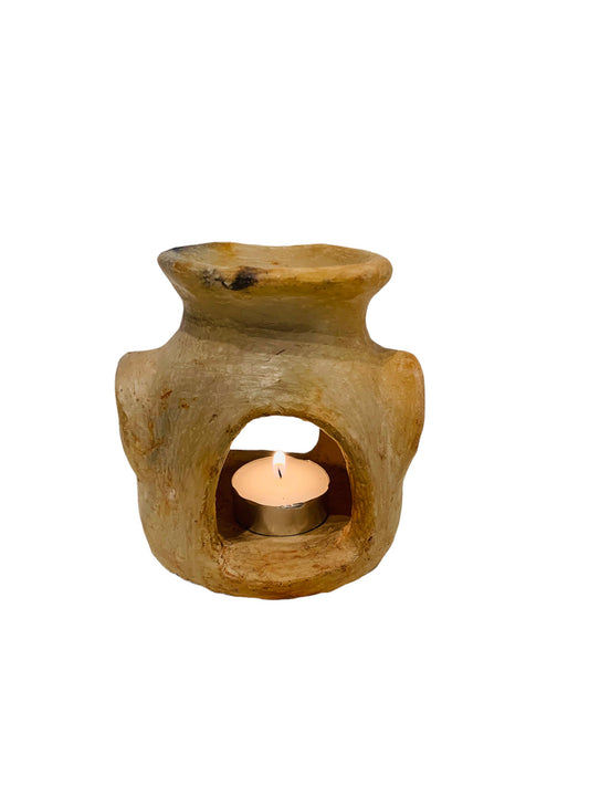 Poterie SEJNENE - Poterie Berbère Labellisée Patrimoine Culturel Immatériel par UNESCO - POT/104/BLA/MOY