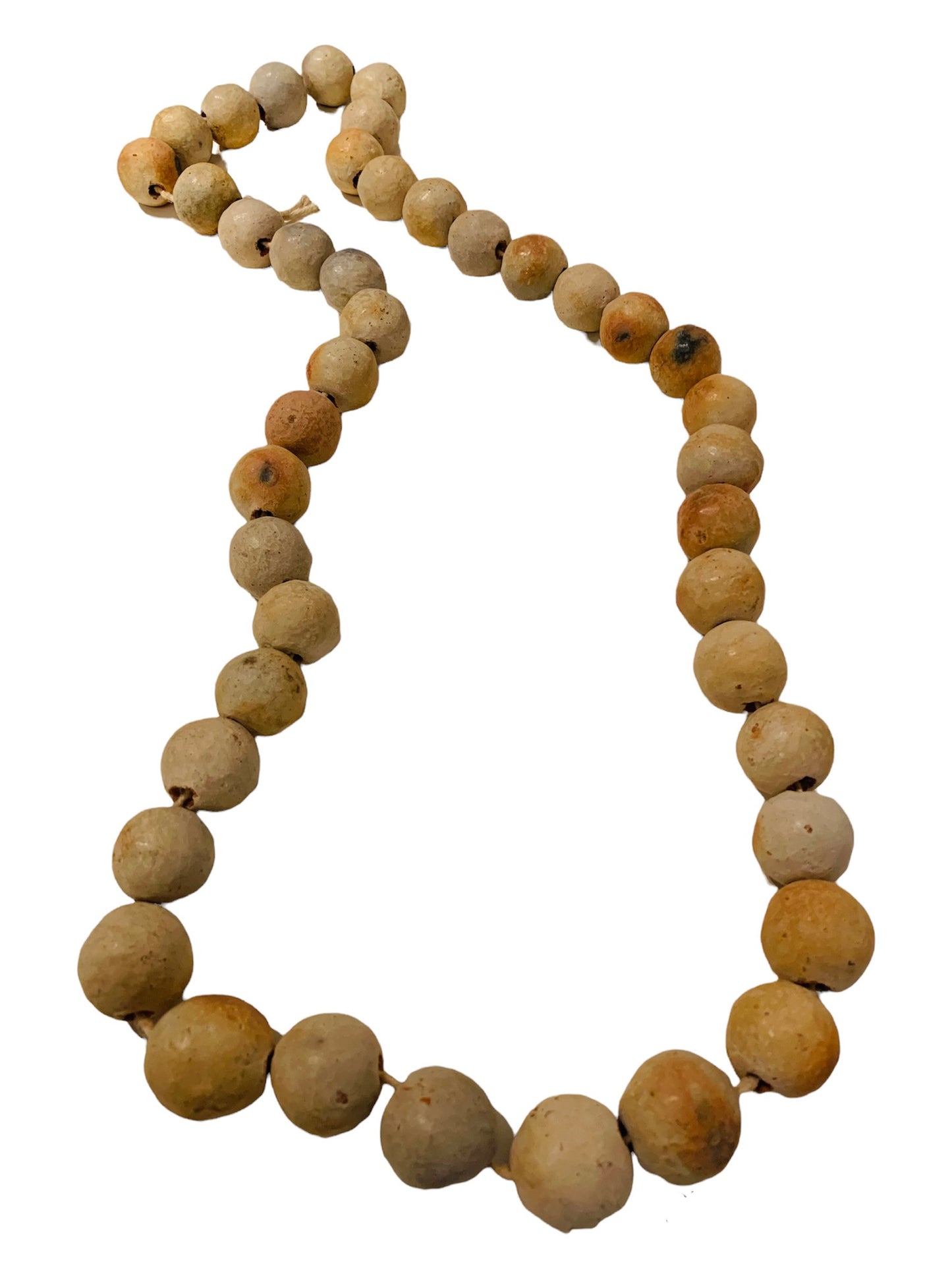 COLLIER - Poterie SEJNENE - Poterie Berbère Labellisée Patrimoine Culturel Immatériel par UNESCO - POT/110/BLA/MOY