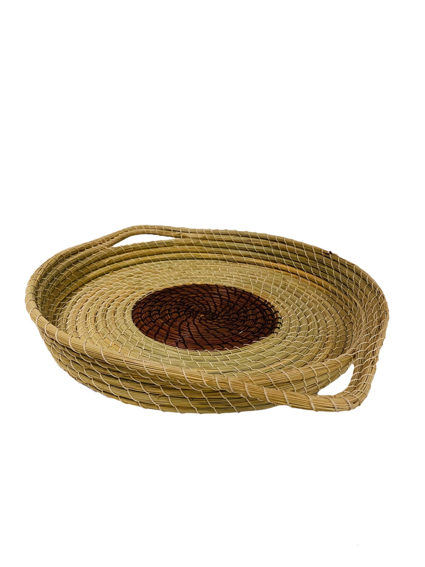 PANIER + 2 SETS DE TABLE - en Nattes ( Halfa ) - HAL/705/SER/MAR