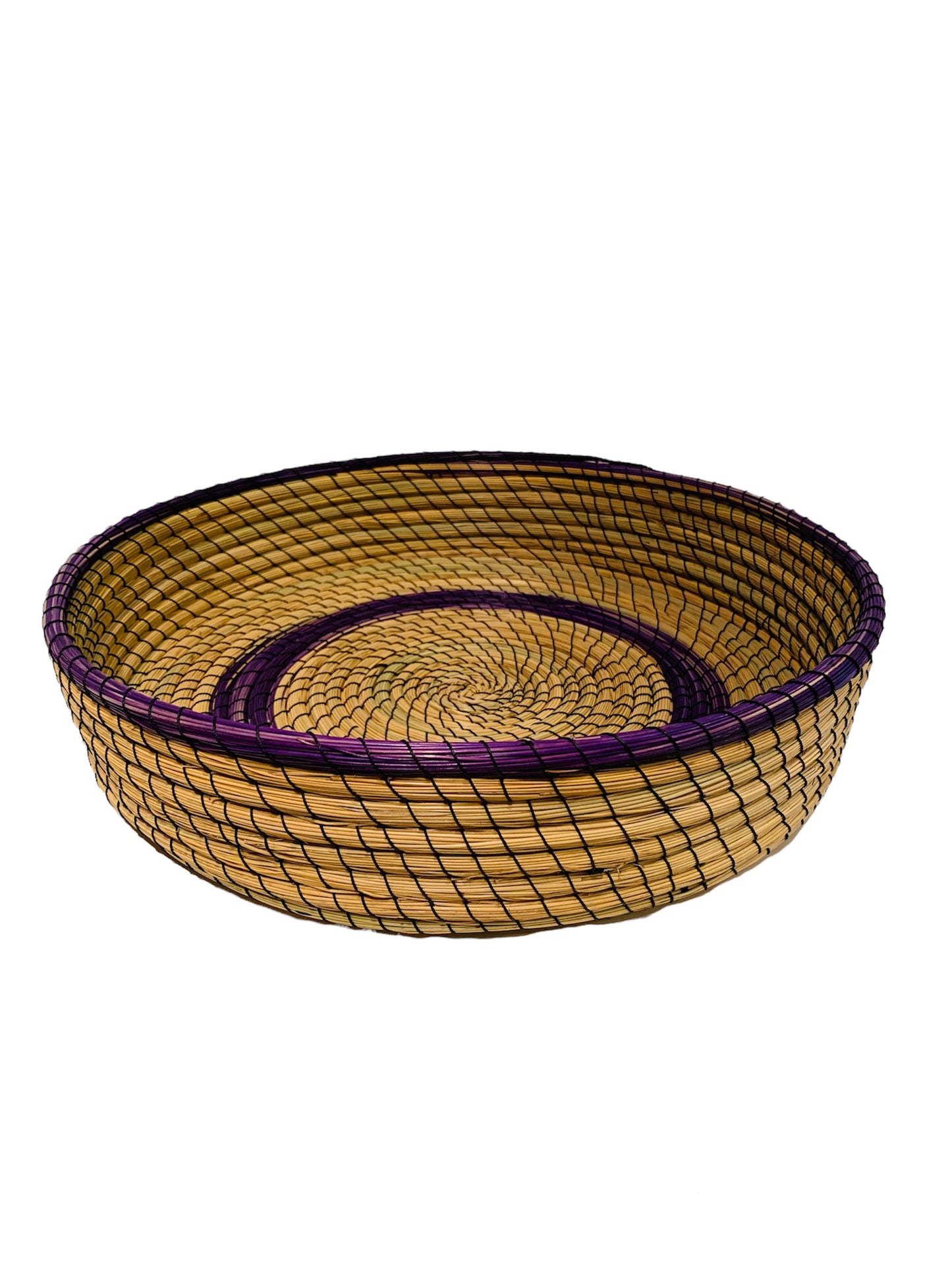 PANIER + 4 SETS DE TABLE - en Nattes ( Halfa ) - HAL/704/SER/BLE