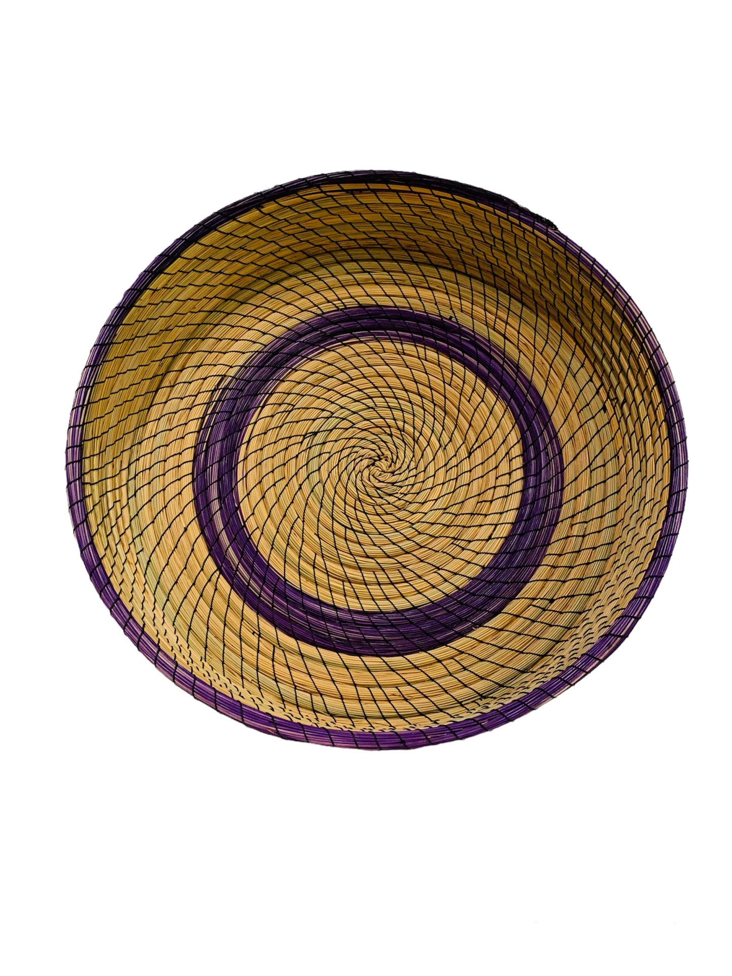 PANIER + 4 SETS DE TABLE - en Nattes ( Halfa ) - HAL/704/SER/BLE